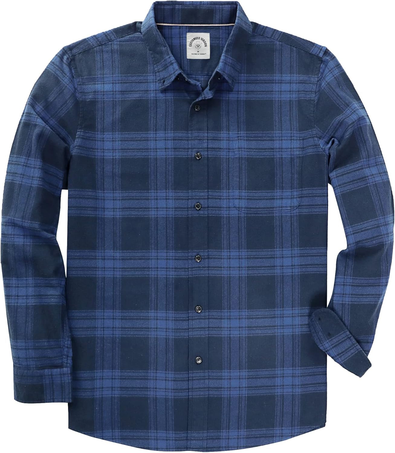 ® Flannel Shirt for Men Plaid Mens Button down Long Sleeve Shirts Cotton Casual