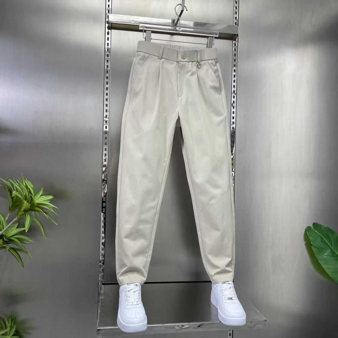 Men's Stretchy Elastic-Waist Casual Pants