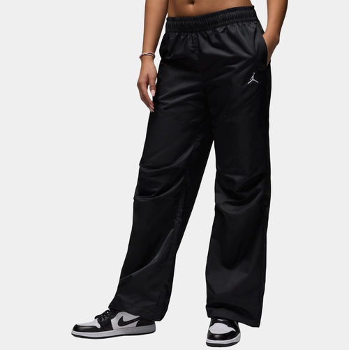 Brooklyn Satin Womens Pants (Black/White)