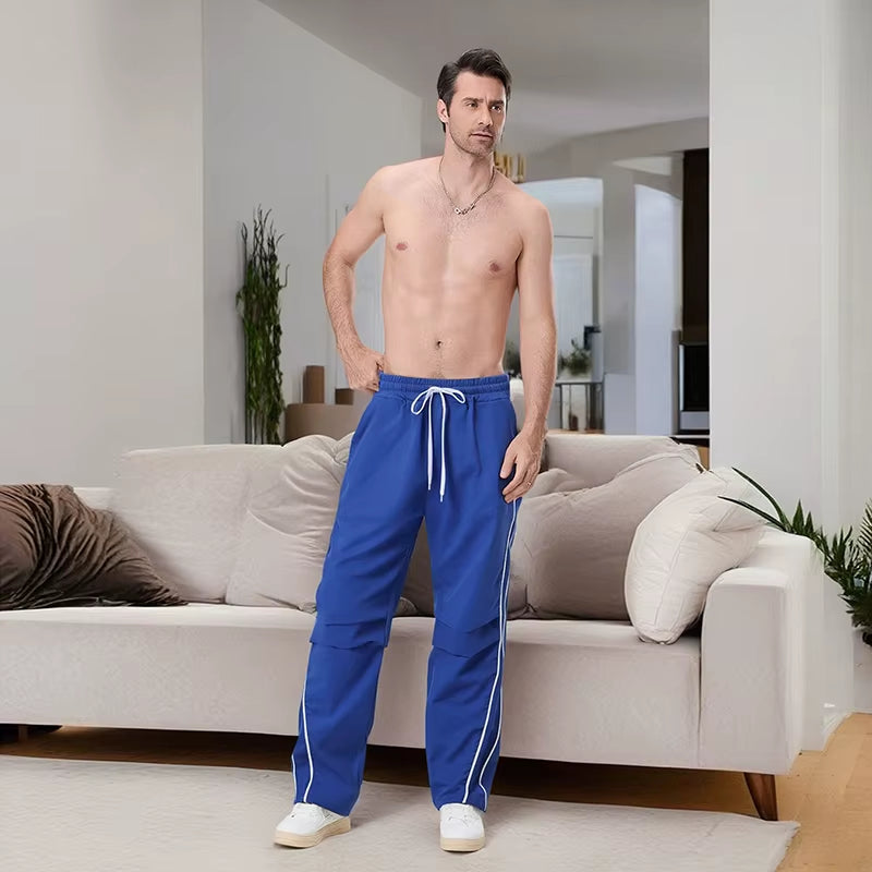 Men S Lightweight Jogger Sweatpants with Adjustable Drawstring Waistband and Side Pockets for Gym Workout