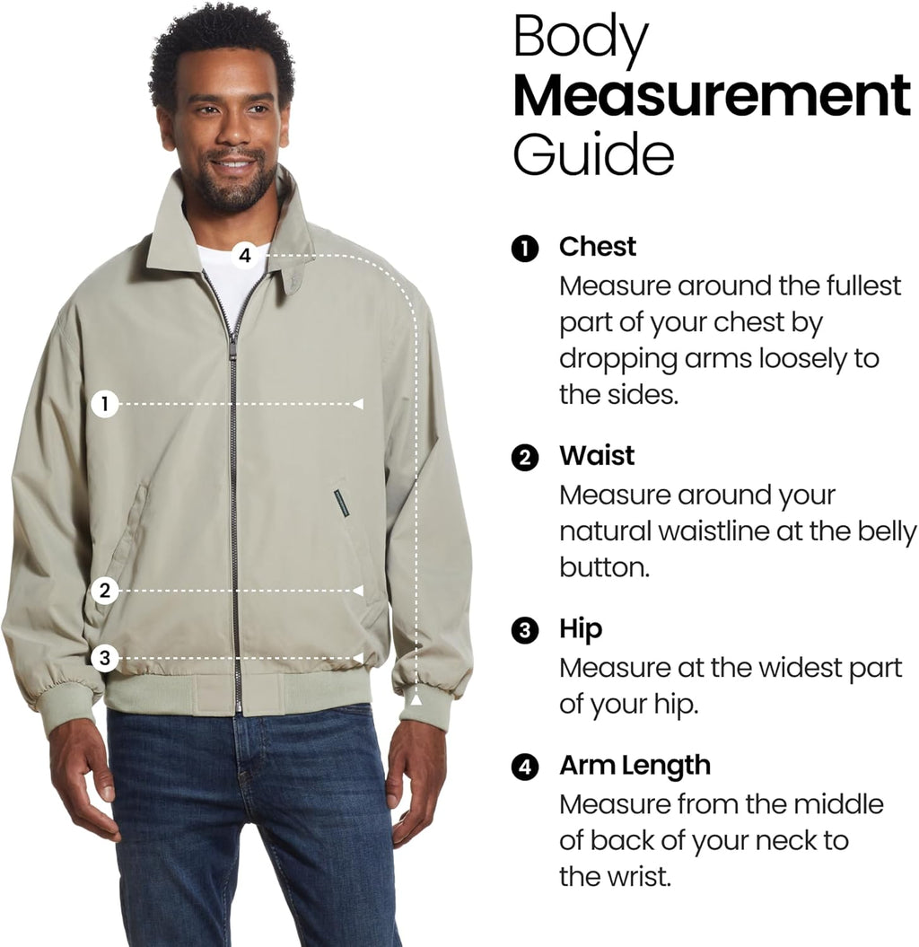 Men'S Golf Jacket - Lightweight Windbreaker, Water-Resistant Microfiber Shell, Perfect for Golf & Casual Wear