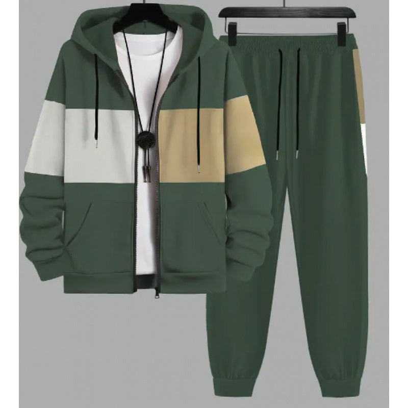 Mens AutumnWinter 3D Elephant-Print Long-Sleeve Hoodie Set