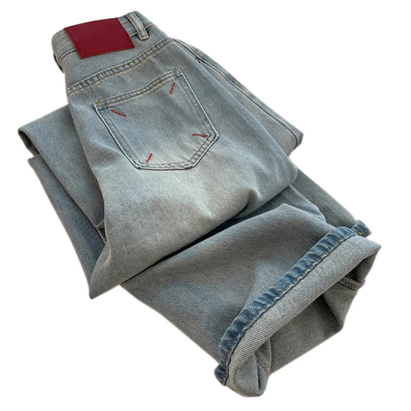 Floor-length Loose-fit Straight-leg Pants