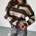 Lapel Half-zip Sweater