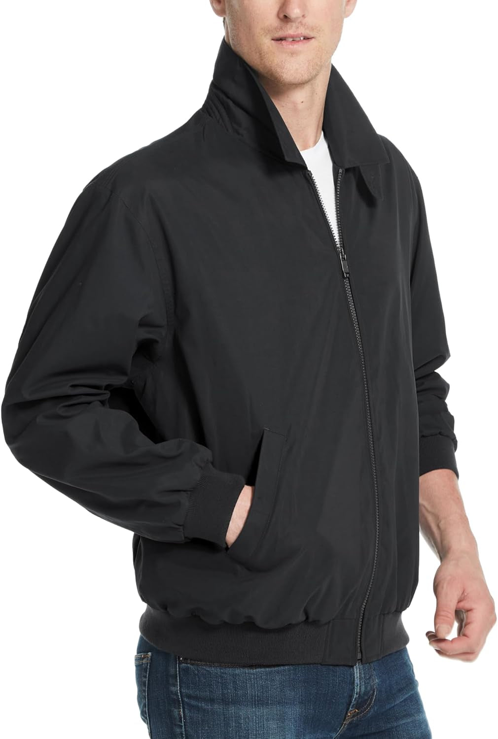 Men'S Golf Jacket - Lightweight Windbreaker, Water-Resistant Microfiber Shell, Perfect for Golf & Casual Wear