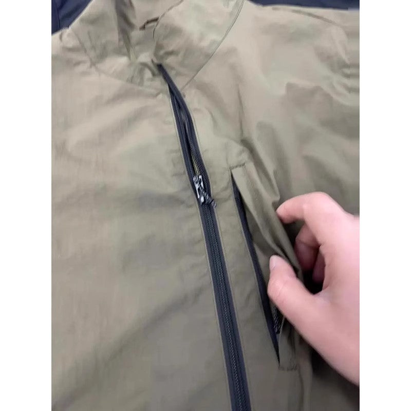 Olive-green Shirt Layered With A Trendy Brand Vest Jacket