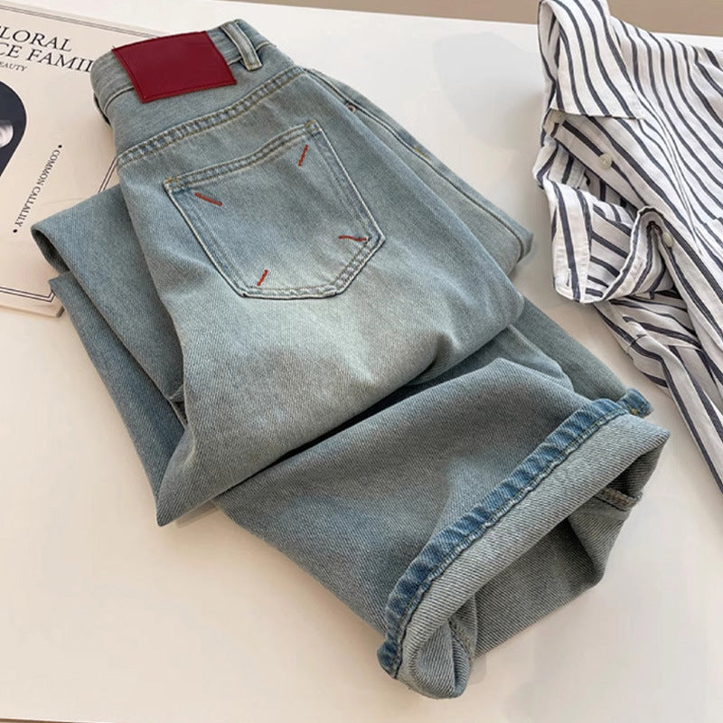 Floor-length Loose-fit Straight-leg Pants