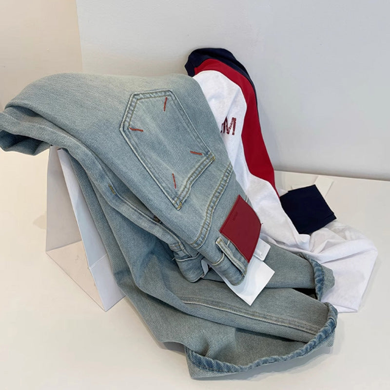 Floor-length Loose-fit Straight-leg Pants