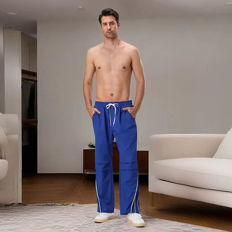 Men S Lightweight Jogger Sweatpants with Adjustable Drawstring Waistband and Side Pockets for Gym Workout